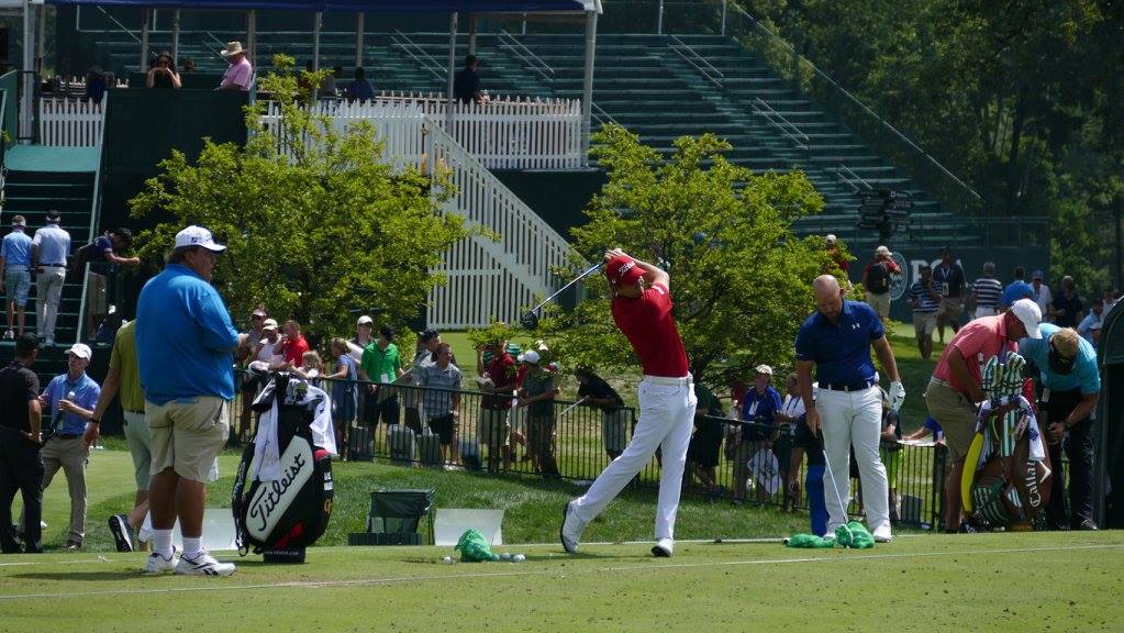 Titleist Brand Ambassador Bryce Molder prepares...