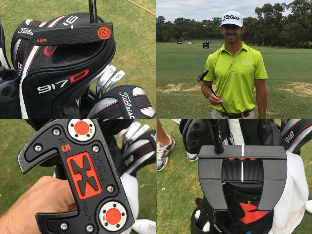 Titleist Staffer Wade Ormsby showing off his...