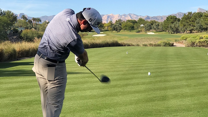 Another pure strike on this par-4.