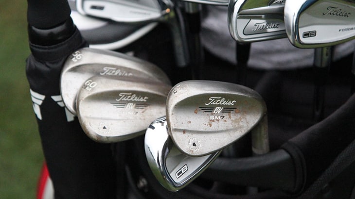 For his short game, Charles relies on a 3-wedge,...